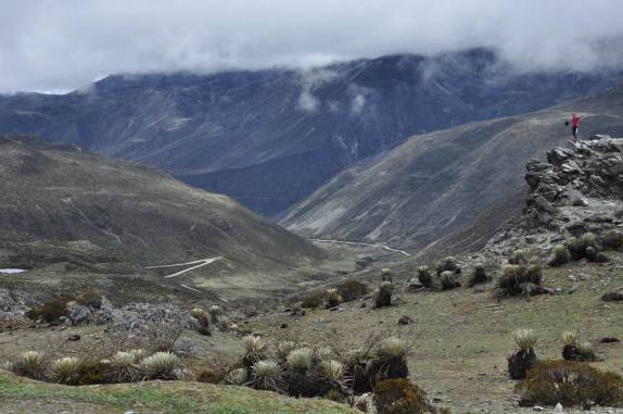 A magnífica paisagem da região dos Andes venezuelanos, perto de Mérida